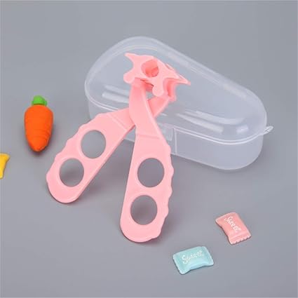 Amazon 離乳食フードカッターはさみ野菜 果物 肉を切ることができ どんな大きさにカットしても 赤ちゃんがゆっくりと固形食品に適応するのを助けます Pink 授乳 食事 ベビー マタニティ 通販
