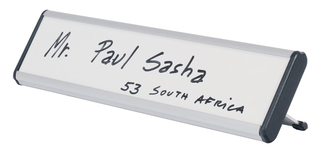 Bi-Silque NPL01011 Table Name Plates; Wipe Clean and Dry