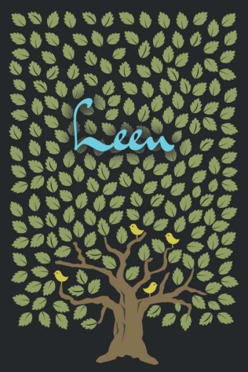 Leen: Personalized notebook name « Leen » | Birthday Gift For Woman & Girl, Mom, Sister .. | Birds on the tree design | Lined Journal, 120 Pages, size 6 x 9