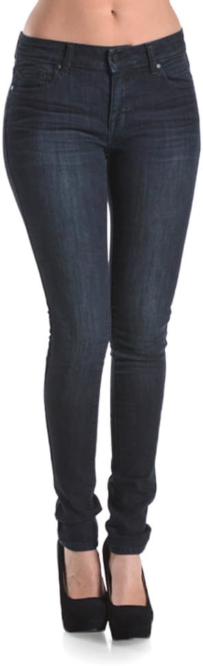 Nine Planet Women's Stretch Skinny Jean With 5 Pockets -13 Dark Stone