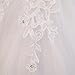 QueenBridal Gorgeous Sweetheart Lace Chapel Train Ball Gown Wedding Dress for Bride (14,White)