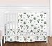 Sweet Jojo Designs 4-Piece Baby Crib Bedding Set (Cactus Boho Floral) for Girls, Infants/Nursery incl. Blanket, Fitted Sheet, Skirt, Diaper Stacker (Shabby Chic, Bohemian, Farmhouse, Flower, Desert)