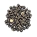 CrazyEve 100 Sets 12.5mm 633 Copper Press Studs Snap Fasteners Poppers Sewing Clothing Buttons Without Fixing Install Tool (Bronze)