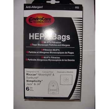 Riccar Moonlight & Sunburst Canister HEPA Vacuum Cleaner Bags