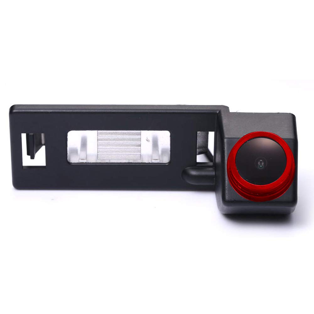 【Cool Red】 1280 * 720 pixels 1000TV lines 18mm Lens Car License Plate Light Rear View Camera, Waterproof night vision, for Audi A1 A4 B8 A5 5D S5 TT Roadster Q5 RS Coupe Cabriolet