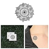 Tattify Intricate Mandala Temporary Tattoo - Watering Hole (Set of 2) - Other Styles Available - Fashionable Temporary Tattoos - Long Lasting and Waterproof