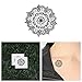 Tattify Intricate Mandala Temporary Tattoo - Watering Hole (Set of 2) - Other Styles Available and Fashionable Temporary Tattoos - Tattoos that are long lasting and Waterproof