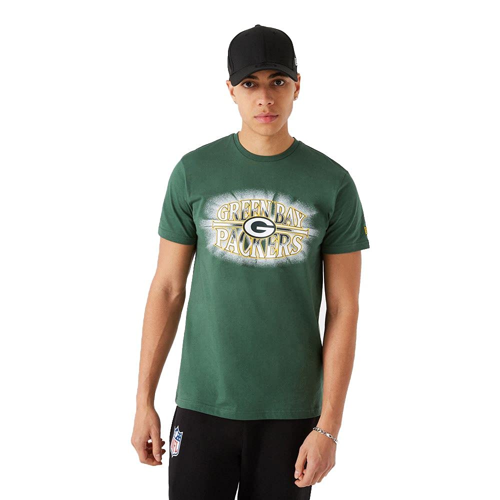 New Era Green Bay Packers NFL Jersey Team Logo Tee T-Shirt