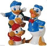 Westland Giftware Magnetic Ceramic Disney Donald and Huey Dewey and Louie Salt and Pepper Shaker Set, 4.25-Inch
