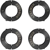 AZSSMUK 1" Bore Double Split Shaft Collar Black Oxide Set Screw Style (4 PCS)