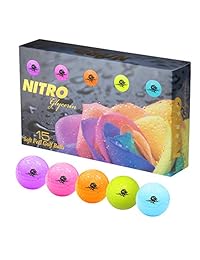 Bolas de golf de nitro glicerina, paquete de 15
