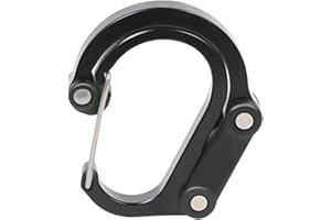 Swivels Hook Carabiner Clip Outdoor Aluminum Alloy D Shape Keychain Buckle Multifunctional Carabiner Buckle Multifunctional S