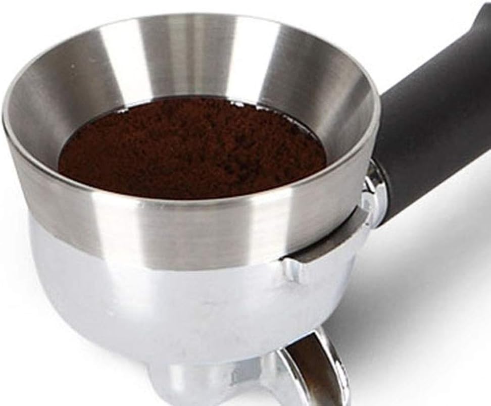 Espresso Dosing Ring Funnel Replacement, for 58mm Portafilters, Stainless Steel