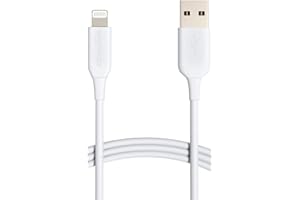 �鶹�� Basics Lightning to USB A Cable - Advanced Collection, MFi Certified iPhone Charger, White, 6-Foot