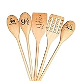 5 Pcs Potter Woodburned Spoons Set - For Potter Fan Gift