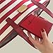 Lighted Crochet Hooks with Case, 6 pcs Set with 3 Pack Replacement Batteries - LED Lite Hooks with Ergonomic Soft Grip Handles - Set of 6 Hooks for Arthritic Hands - Size 4mm to 6.5mm (RED)
