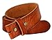 BS040 100% One-Piece Full Grain Leather Belt Straps with Slot Hole 1-1/2