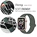 LITENG Sport Band Compatible with Watch Band 40mm 44mm 38mm 42mm Soft Silicone Replacement Sport Strap Compatible with 2019 Watch Series 5 2018 Watch Series 4/3/2/1 (Gery Olive Green, 42/44mm-ML)