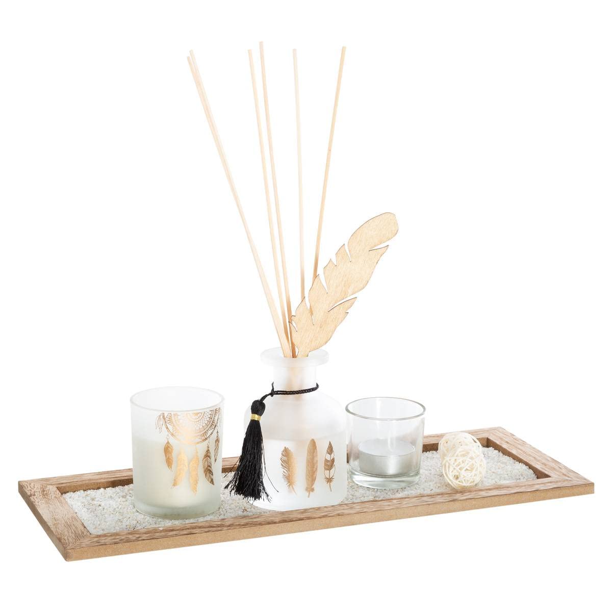 Atmosphera Gaiac Wood Feather Scent Box