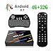 H96 Max+ TV Box Android 8.1 4GB 32GB Smart 4K TV Box with Backlit Keyboard RK3328 Support H265 VP9 Video Decoding /2.4G 5GWifi/100M LAN/KD18.0 USB3.0 Android TV Box