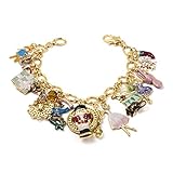 Yoshine(tm) Gold or Sterling Silver Plated Pendant Series Charms Bracelet for Kids Tween Girls or Younger Jewelry