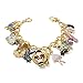 Yoshine(tm) Gold or Sterling Silver Plated Pendant Series Charms Bracelet for Kids Tween Girls or Younger Jewelry