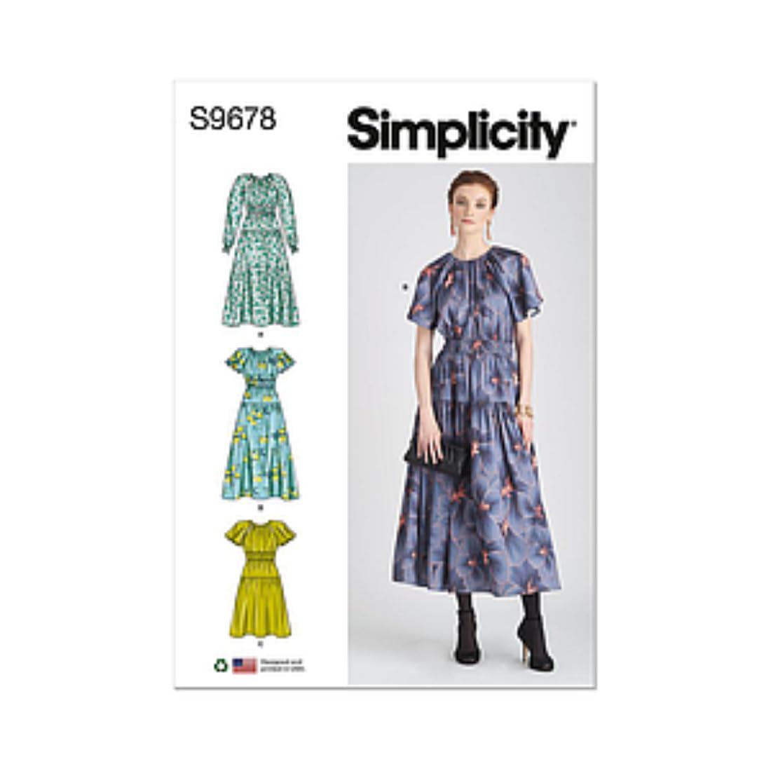 Simplicity SS9678Y5 Misses' Dress with Sleeve and Length Variations Y5 (18-20-22-24-26)
