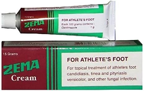 ZEMA CREAM Foot Athletes Candidiasis Tinea Pityriasis Versicolor Antifungal 15g