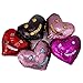 U-miss Mermaid Pillow with Pillow Insert, Two-Color Decorative Heart Shape Reversible Sequin Pillow 13''×15'' (Heart-Shaped, Silver-Rose Red)