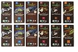 Endangered Species Chocolate Variety Pack (Pack of 12) ........(Dark with Blueberry, Dark Chocolate with Blackberry Sage, Grizzly Dark Raspberry, Chimpanzee Dark Chocolate, Panther Extreme Dark Chocolate, Bat Dark intense)