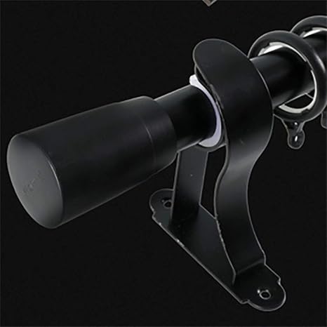 Amazon 重いカーテンロッド ヨーロッパ風カーテンポール 肥厚した引っ張り棒 カーテンシングル ダブルロッド アルミニウム合金 ブラック シングルポール 100センチメートル カーテンレール ポール オンライン通販