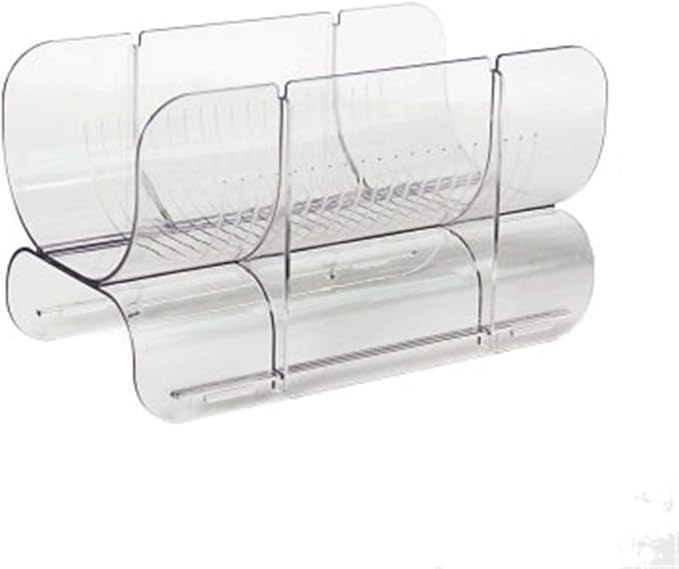 QINAIDI El Estante plástico apilable del Vino para Las encimeras de la