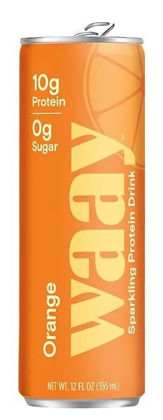 WAAY ORANGE SPARKLING PROTEIN WATER, 12 FZ
