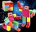 TooGet Brain Teaser Puzzle,Wooden Magic Cube Robot - Multi Color