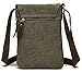 Berchirly Small Messenger Bags Men Mini Sling Crossbody Bag Canvas Classic Field Journey Pack