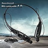 EGRD Upgrade Version Apt-X Bluetooth 4.0 Wireless Sports Stereo Headsets , Part Support Voice Control Function Music Earphones, Universal Neckband Headphones for Smartphones