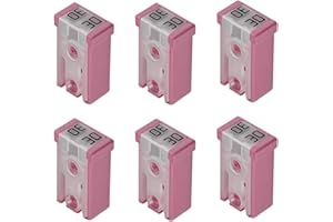 TSUGAMI 30A 32V Mini Slotted Car MCASE Shaped Cartridge Fuse Kit, 6PCS Vehicle Micro Cartridge Fuses Assortment Kit, Automoti
