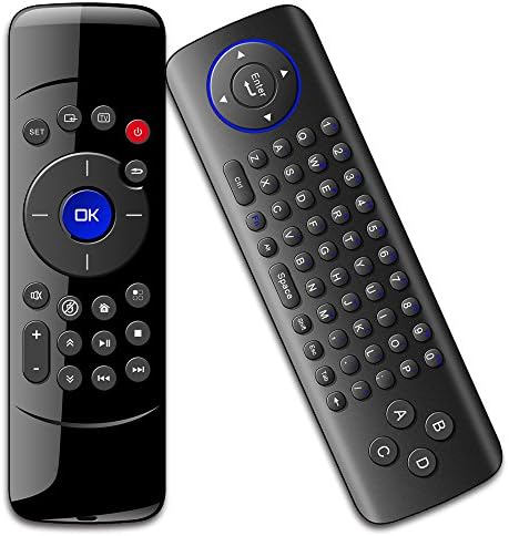 C2 Air mouse 2.4G, RechargeableMultifunction Mini Wireless Keyboard Mouse Combos 3-Gyro and 3-Gsensor, For computer, Pad, Ps3, Google Android Tv Box, Htpc, Iptv and IR learning remote (Black)