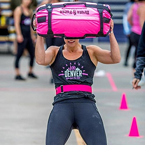 Brute Force Sandbags - Athlete Sandbag - Pink - Woman Pink Sandbag Weight sandbag Exercise Training Bag Develop Power and Explosiveness Strength Building Using Sand - Thumbnail 5