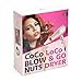 Lee Stafford Hair Blow Dryer 1875W - Professional Fast Dry CoCo LoCo Dryers: Quiet Lightweight with Coconut Oil Infused Grille for Healthy Hair - 2 Speed 3 Heat Settings - Pink & Rose Gold