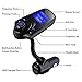 [Upgraded Version] Bluetooth FM Transmitter Audio, Rapidtronic Wireless In-Car Hands-Free Car Kit Radio Adapter Supports TF/Micro SD Card USB Car Charger with 1.44 inch Display for Smartphones -Black
