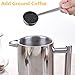 Kingnice 8 Cup Camping Stainless Steel Tea or Coffee French Press Coffee Maker, Thick Durable Non-slip (1000 ml, 34 oz)