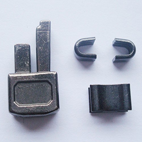 2 sets gun metal 10 metal zipper insertion pin zipper head box zipper sliders retainer