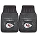 FANMATS 8899 Kansas City Chiefs 2-Piece Heavy Duty Vinyl Car Mat Set, Front Row Floor Mats, All Weather Protection, Universal Fit, Deep Resevoir Design