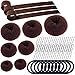 40 Pcs Hair Bun Maker Kit, including 7Pcs Donut Bun Make