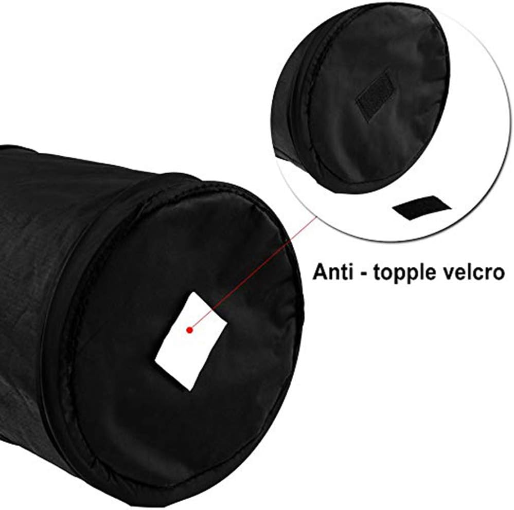 Guokoo Black Compact Mini Collapsible Car Bin, 1.1 x 6.5 x 8 inches - Image 5