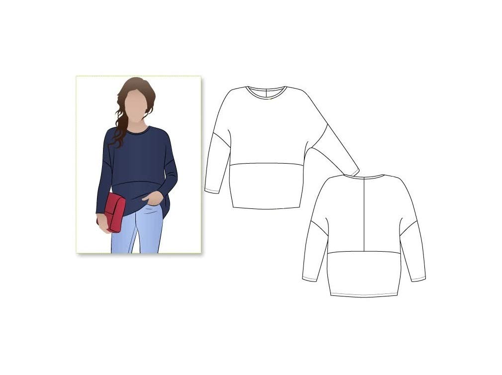 Style Arc Sewing Pattern - Sunny Knit Top (Sizes 04-16)