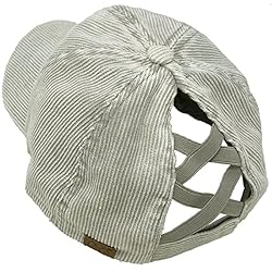 C.C Ponytail Criss Cross Messy Buns Ponycaps