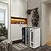 ZERO JET LAG Slim Laundry Storage Hamper with Wheels - Large Clothes Hamper - Basket With Wheels - Rolling Storage - Rolling Dirty Laundry Bin (25 Inches, Silver Gray)