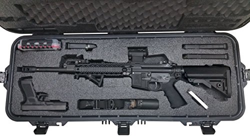 Case Club Pre-Cut AR15 Waterproof Rifle Case with Silica Gel & Accessory Box - Thumbnail 6